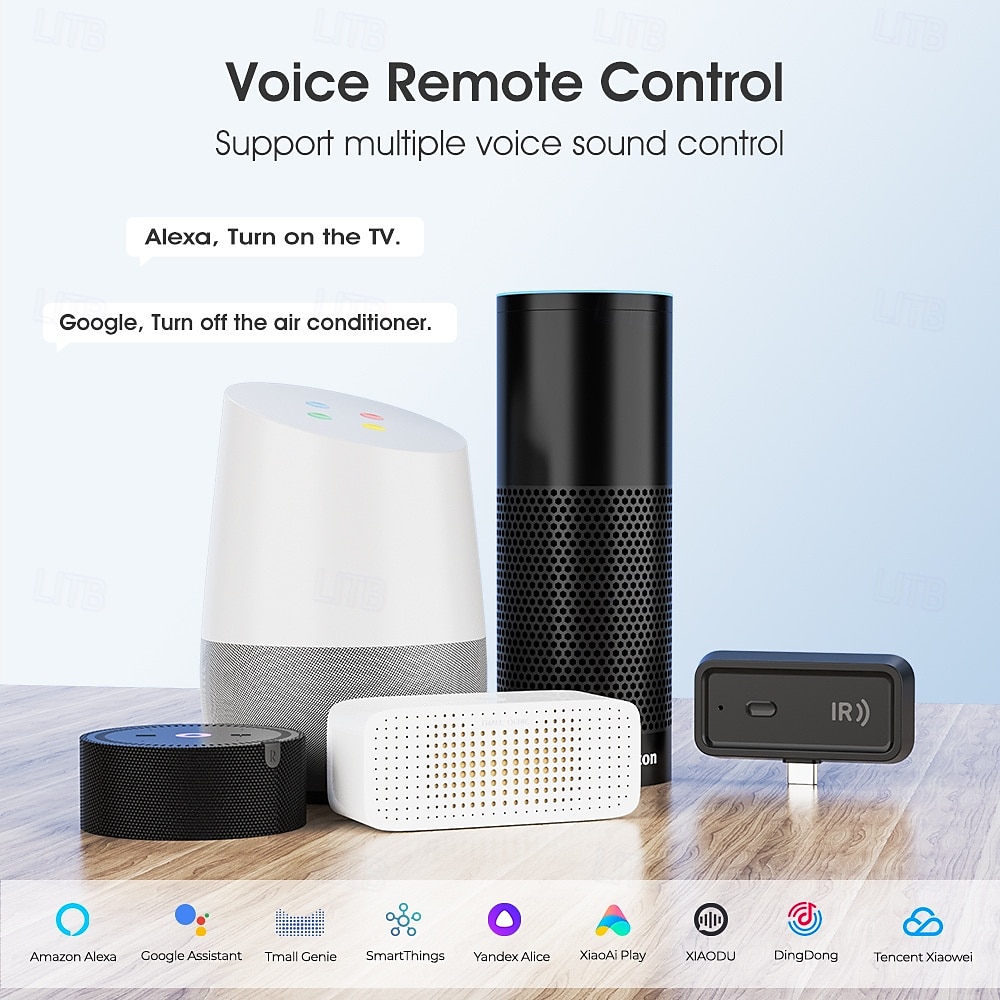 שלט מיני חכם wifi bt שלט אינפרא אדום עבודה מסוג-c עם alexa google home 2025 - $20.99 –P12