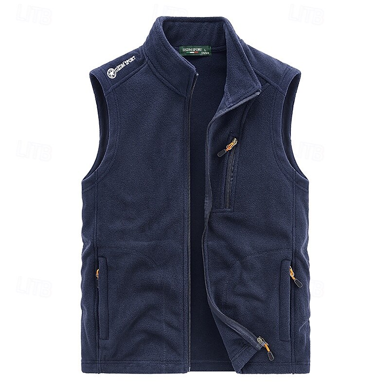 Per uomo Gilet / gilet da escursionismo Gilet di pile da escursione Senza maniche Gilè Esterno Tenere al caldo Fodera di vello Comodo Inverno Tasche multiple Poliestere Nero Verde militare Blu scuro del 2025 a $22.99 –P6