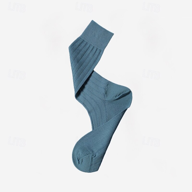 Men's 1 Pair Socks Black Red Color Solid Color Formal Wedding Anniversary Thin Spring &  Fall Knitwear Elegant 2025 - $12.99 –P5