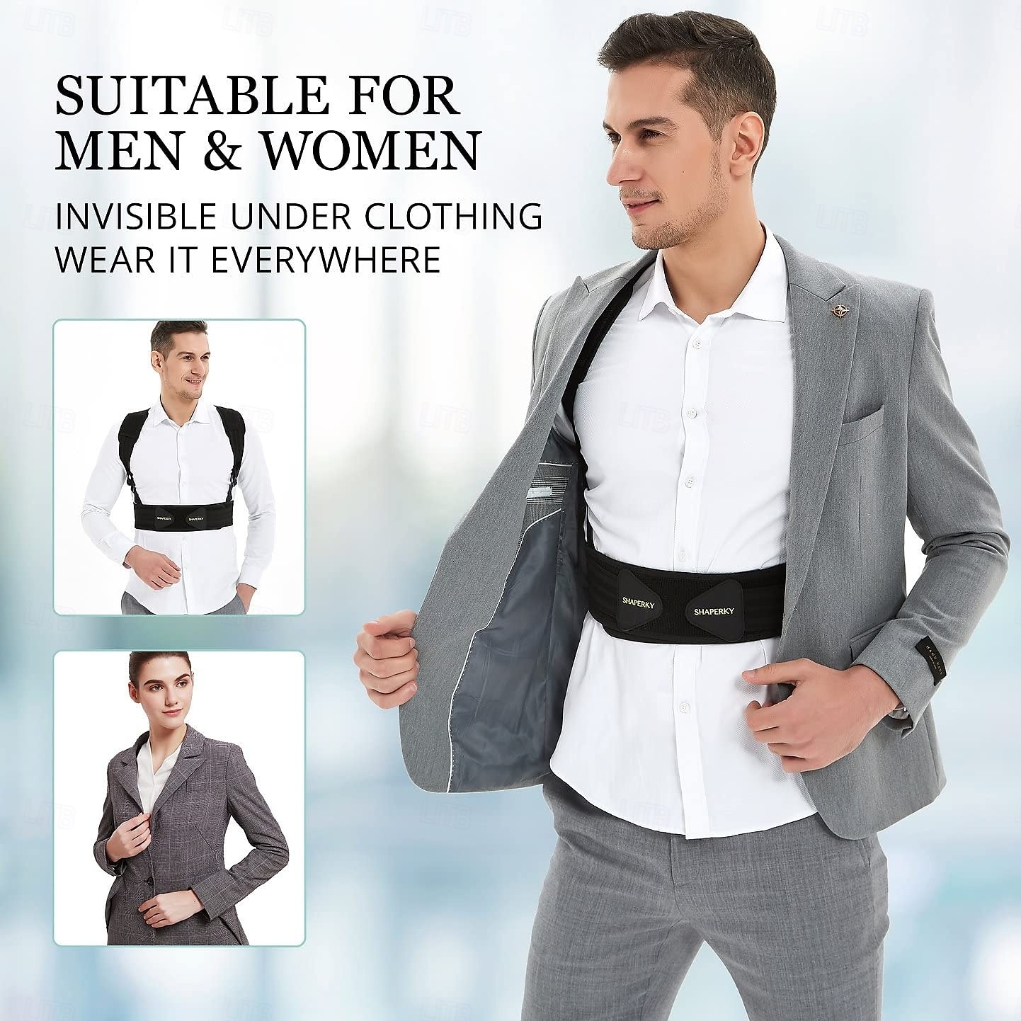 Posture Corrector for Men and Women, Adjustable Upper Back Brace, Muscle Memory Support Straightener, Providing Pain Relief from Neck, Shoulder, and Upper and Lower Back 2025 - $24.99 –P7