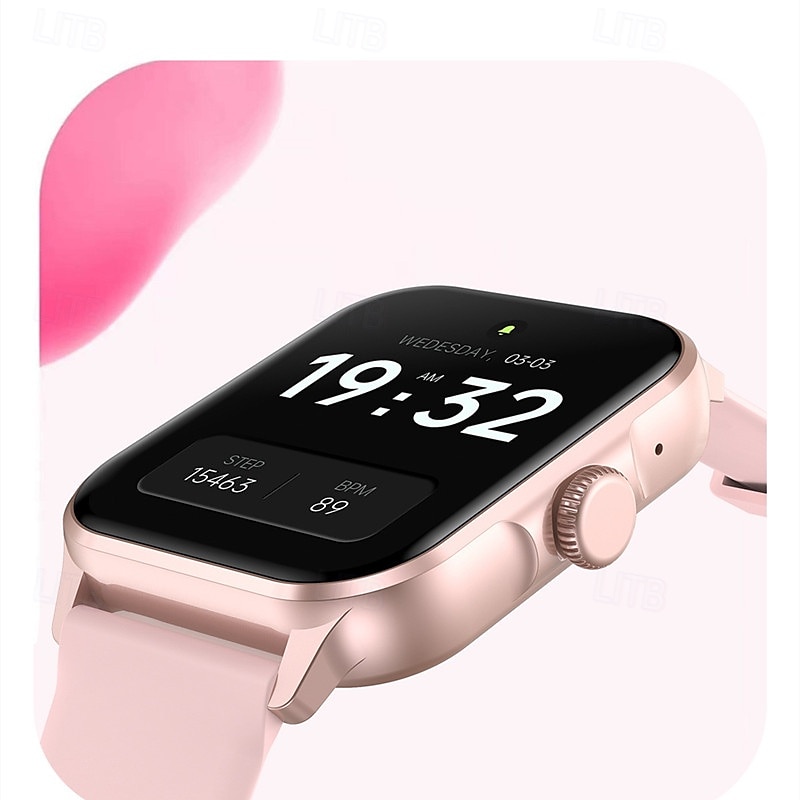 Reloj inteligente ZW36A (DAFIT) con pantalla táctil completa de 1,83" y codificador, resistente al agua, monitorización de la salud deportiva, oxígeno en sangre, presión arterial, frecuencia cardíaca 2025 - $33.99 –P9