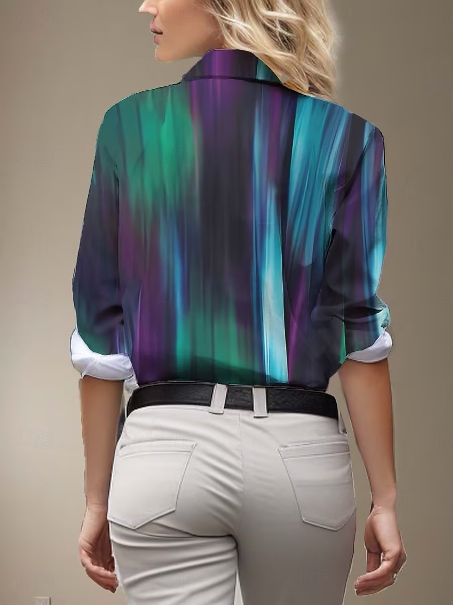 chemise femme manches longues col v vert printemps automne de 2025 ? $32.99 –P2