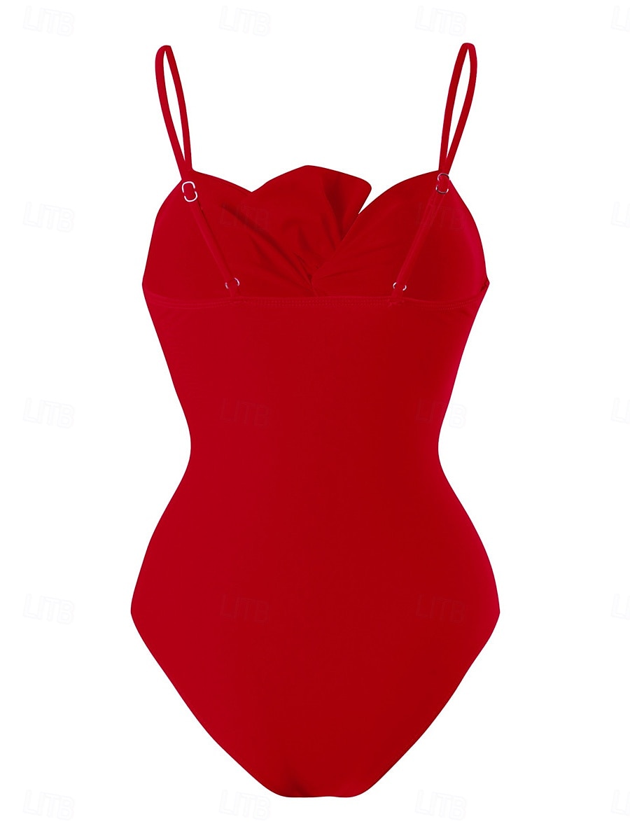 Dam Badkläder En bit 2 st Monokini Byxa Baddräkt knyt fram Öppen rygg Magkontroll Hög midja Smal Semester Standkläder Blommig Grafisk Halterneck Ärmlös Baddräkter 2025 - $52.99 –P9