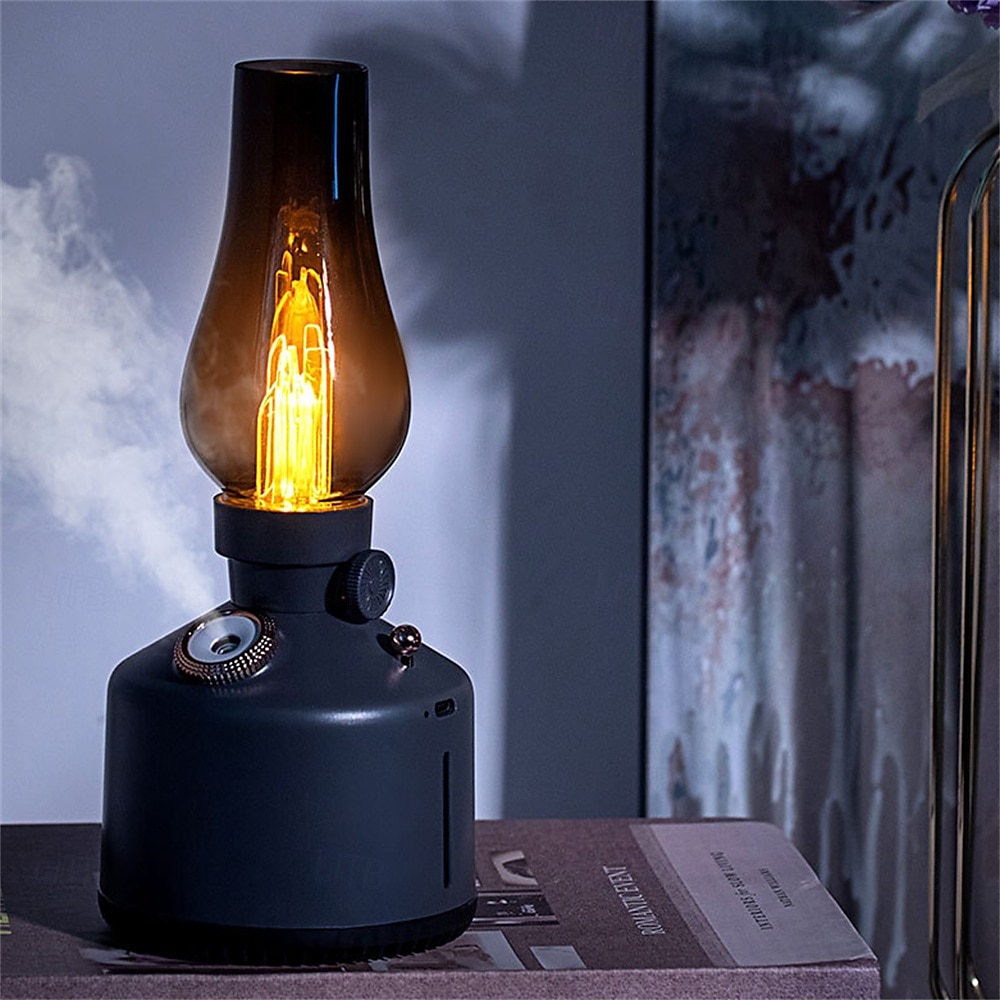 Lamp Air Humidifier Ambience Lamp Mute Retro Humidifier USB Small Fragrance Diffuser with Light for Home Office 2025 - $32.99 –P7