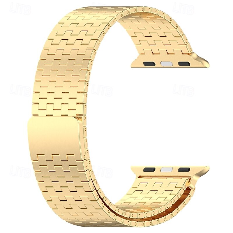 Loop Solo Compatível com Pulseira Apple Watch 38mm 40mm 41mm 42mm 44mm 45mm 49mm Fecho Magnético Ajustável Aço Inoxidável pulseira de substituição para iwatch Ultra 2 Series 9 8 7 SE 6 5 4 3 2 1 de 2025 por $25.99 –P9