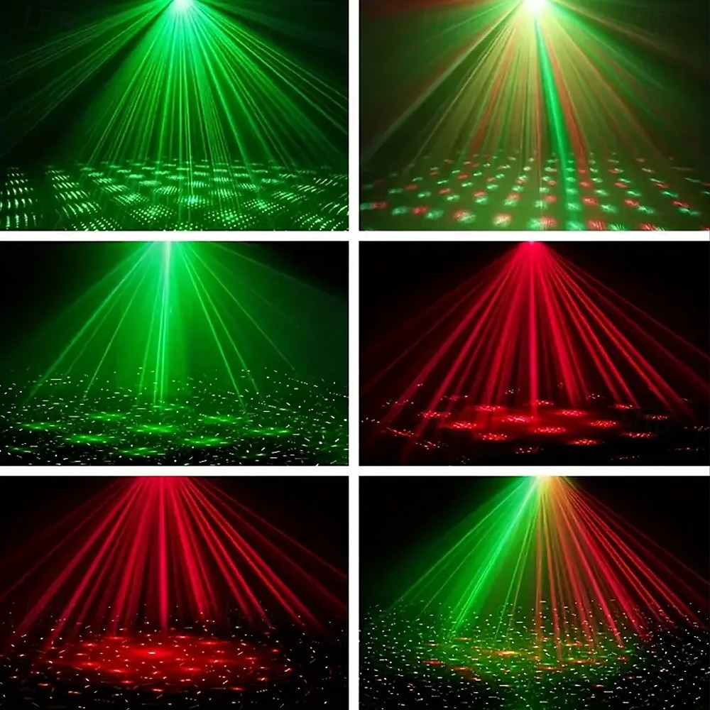 מקרן מסיבת דיסקו לד עם usb, אורות מסיבת במה strobe המופעלים על ידי סאונד אור אפקט מקורה למועדונים, ברים, ליל כל הקדושים, חג המולד ומסיבות 2025 - $35.99 –P6