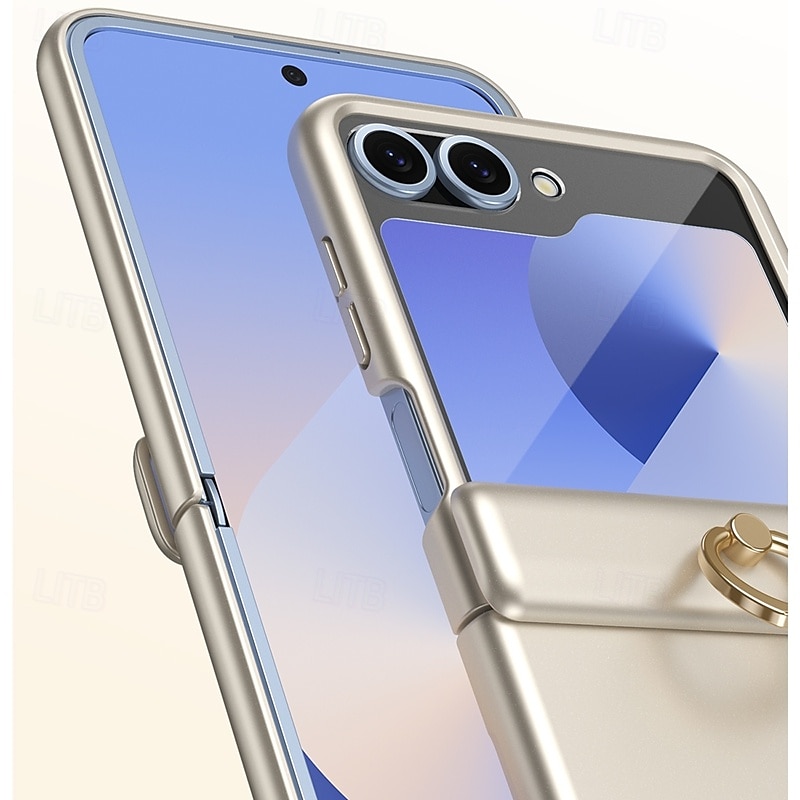 Чехол для телефона для Samsung Galaxy Z Flip 6 Z Flip 5 Задняя Обложка Кольцевой Застежка Ударопрочный Ретро PC 2025 - $23.99 –P9