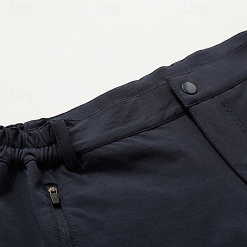 Hombre Pantalones al aire libre Pantalones para senderismo Pantalones tácticos Militar Al aire libre Ajuste regular Impermeable Transpirable Secado rápido Pantalones / Sobrepantalón Negro Azul Marino 2025 - $44.99 –P4