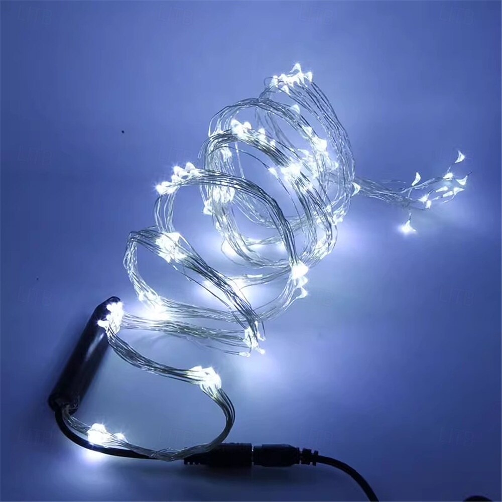 Guirlande lumineuse de Noël à LED avec guirlande lumineuse de 2 m et 200 LED pour décoration de Noël en extérieur de 2025 ? $13.99 –P4