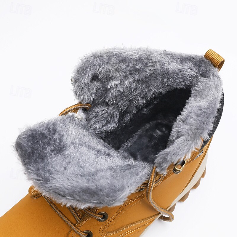 botas de inverno masculinas impermeáveis e isoladas com sola de borracha antiderrapante e forro de pele sintética para caminhadas ao ar livre de 2025 por $64.99 –P6