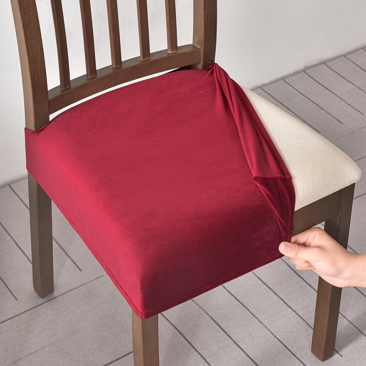 husă scaun huse scaun husă impermeabilă elastică din piele pu pentru scaune huse scaune pentru scaune de sufragerie husă de protecție lavabilă huse scaune pentru scaune 2025 - $12.49 –P7