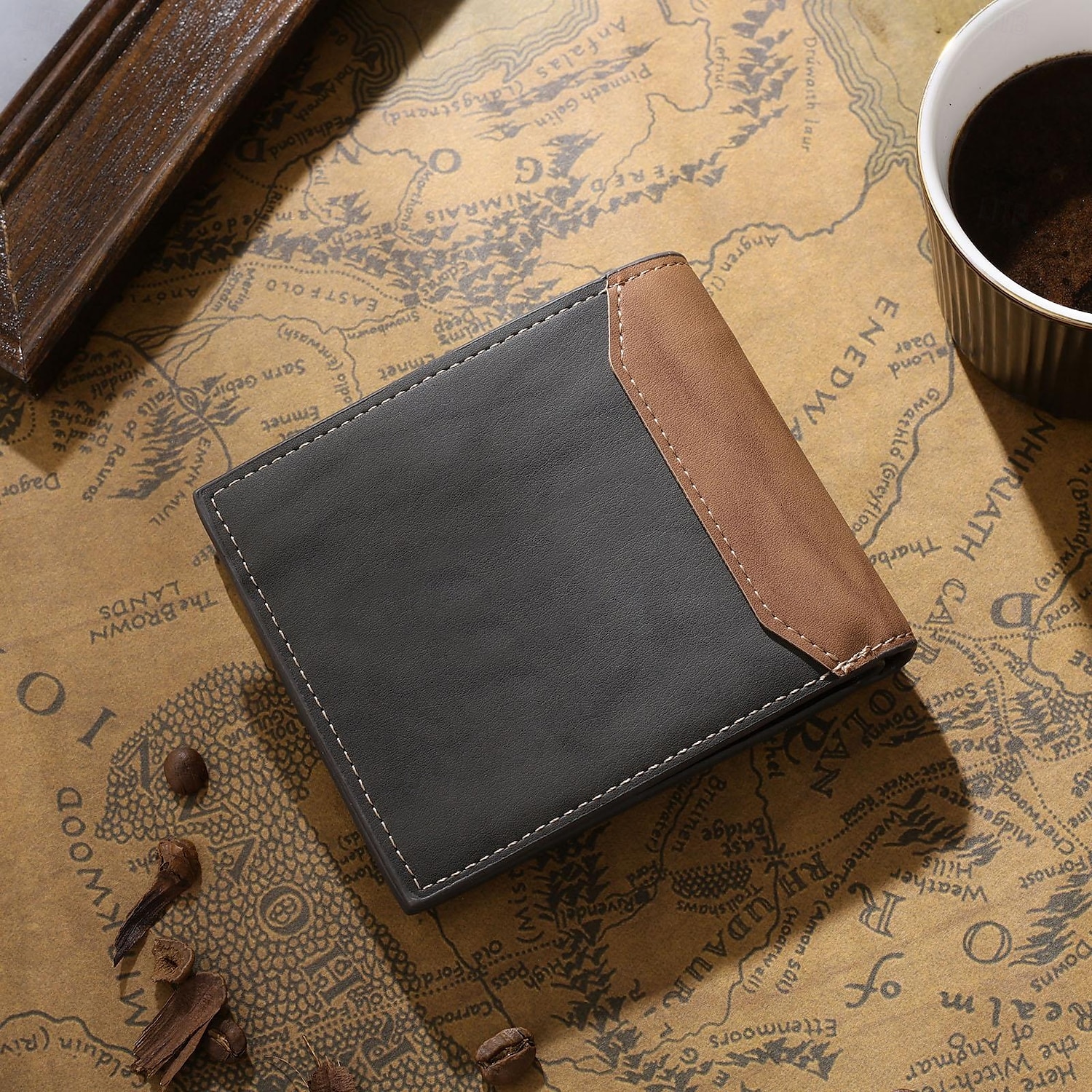 Portofel din piele gravat personalizat cadou personalizat pentru tata portofel bifold pentru bărbați soț fiu ziua tatălui zi de naștere Crăciun aniversare 2025 - $23.99 –P1