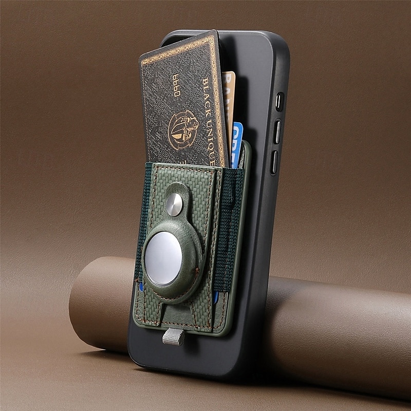 telefono Custodia Per iPhone 16 Pro Max Plus iPhone 15 Pro Max Plus Universali Custodia ad adsorbimento magnetico Con supporto A calamita Supporto a molla TPU pelle sintetica del 2025 a $21.99 –P12