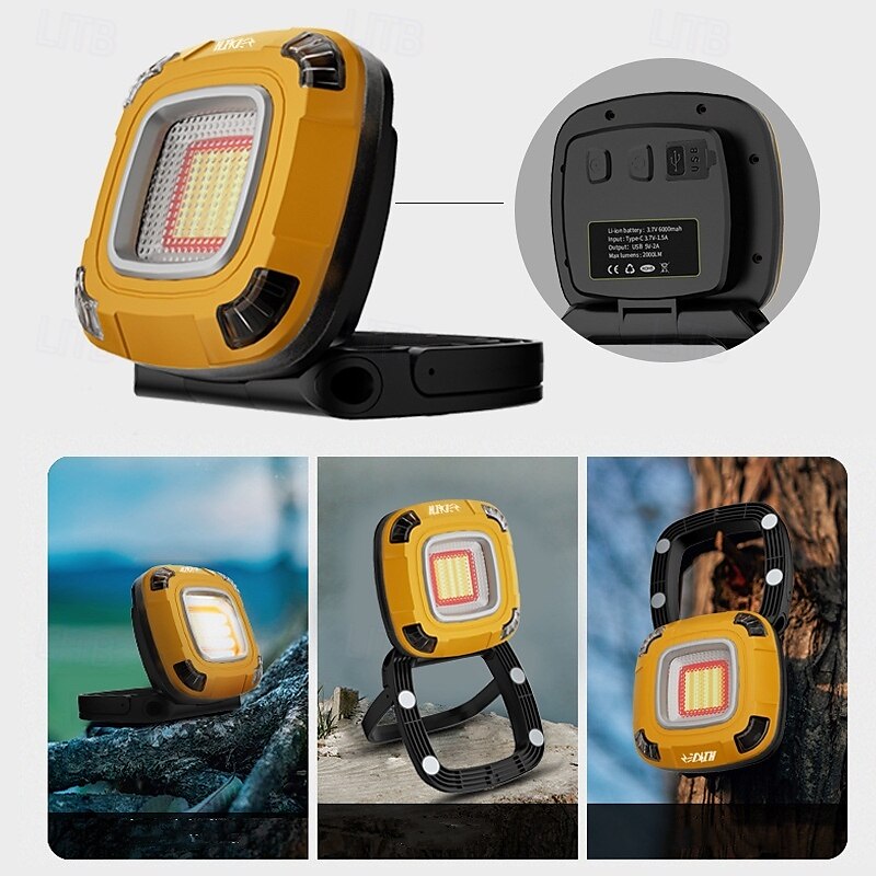akumulatorowa lampa robocza LED 2000 lumenów, wbudowane reflektory COB 4000 mAh z magnetyczną podstawą &180 obrotowy 5 trybów oświetlenia oświetlenie miejsca pracy do naprawy samochodu kemping g500 1 2025 - $42.99 –P12