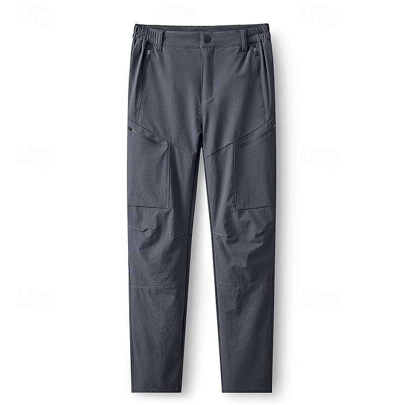 Hombre Pantalones al aire libre Pantalones para senderismo Pantalones tácticos Militar Al aire libre Ajuste regular Impermeable Transpirable Secado rápido Pantalones / Sobrepantalón Negro Azul Marino 2025 - $44.99 –P3