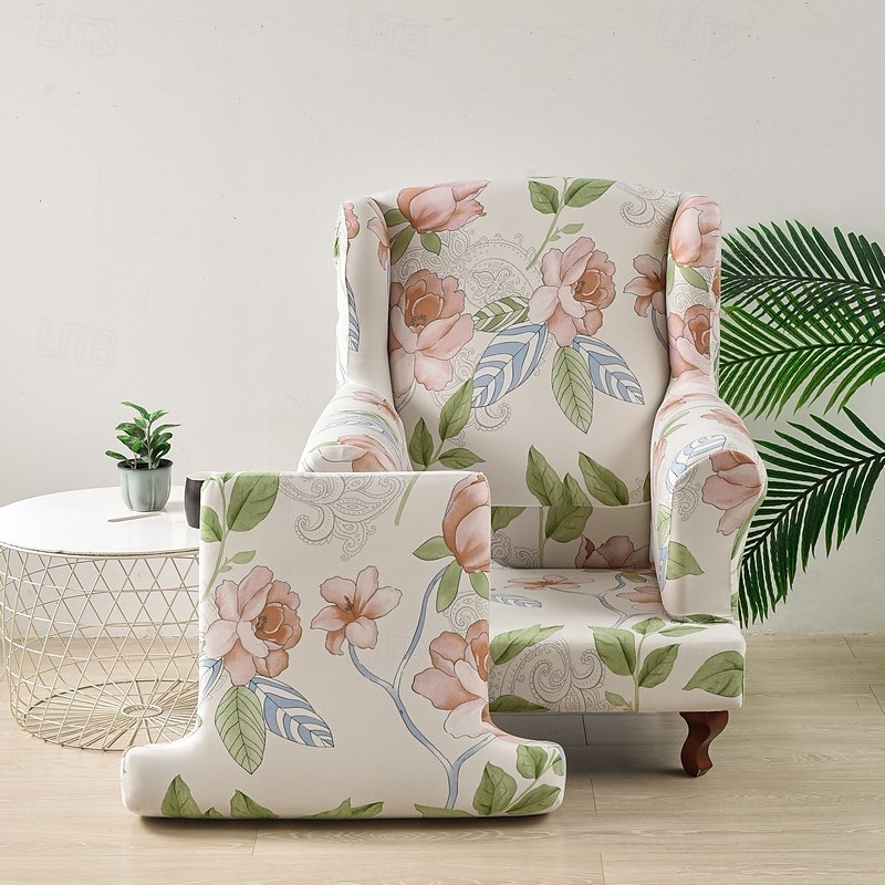 capa para cadeira com encosto alto e elástico, capa durável e elástica com design de estampa elegante, perfeita para proteger e refrescar sua cadeira com encosto alto, ideal para decoração de casa de 2025 por $36.99 –P5