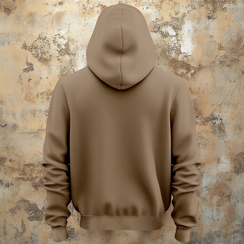 Pánské Lebky Kapucky Svrchní oblečení Mikina s kapucí Tričkový Módní 3D tisk Dovolená Jdeme ven Streetwear Khaki Šňůrky Podzim Zima Návrhář 2025 - $29.99 –P2