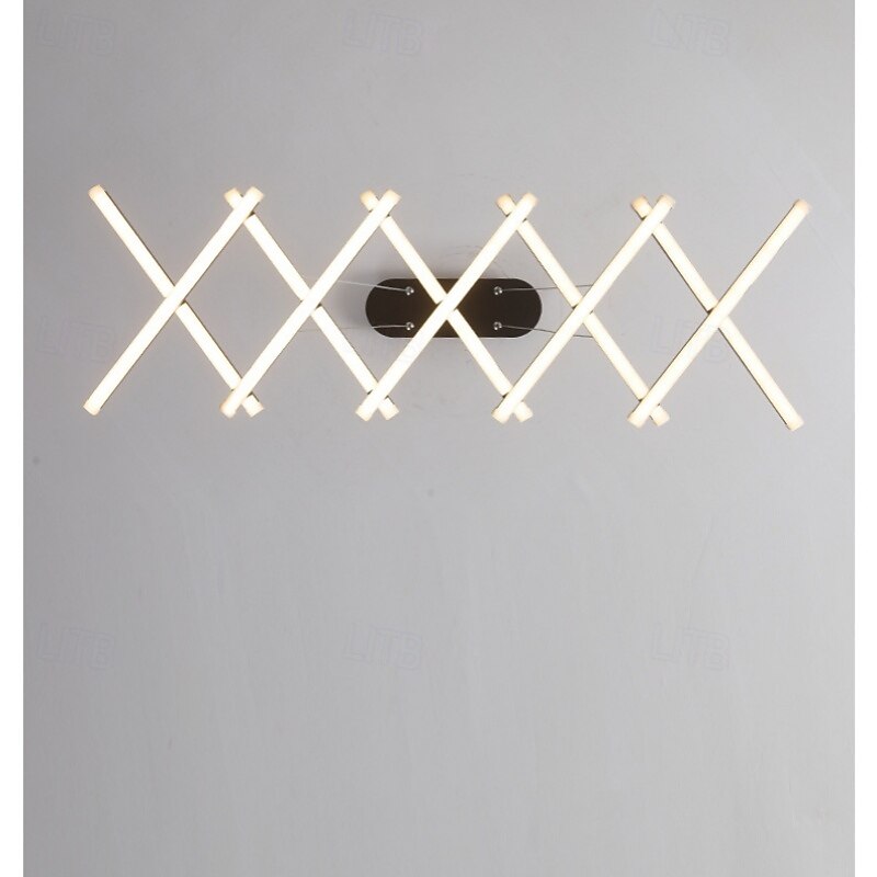 összecsukható modern led csillár szabályozható behúzható függeszték távirányítós spirál lineáris függesztékes lámpatestekkel 220-240v 2025 - $229.99 –P6