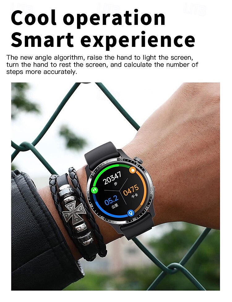 F207 Slimme horloge 1.35 inch(es) Smart horloge Bluetooth Temperatuurbewaking Stappenteller Gespreksherinnering Compatibel met: Android iOS Dames Heren Lange stand-by Handsfree bellen Waterbestendig 2025 - $62.99 –P12