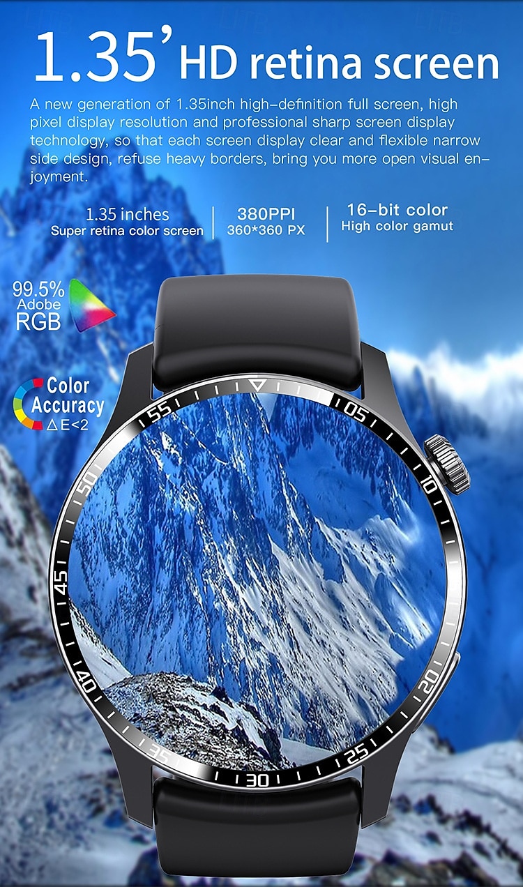F207 Slimme horloge 1.35 inch(es) Smart horloge Bluetooth Temperatuurbewaking Stappenteller Gespreksherinnering Compatibel met: Android iOS Dames Heren Lange stand-by Handsfree bellen Waterbestendig 2025 - $62.99 –P2