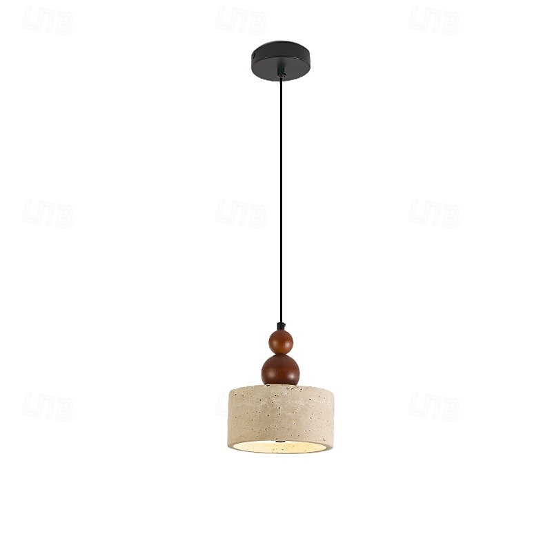 Wabi-Sabi-Pendelleuchte mit Natursteinschirm und Laternendesign, lackierte Oberflächen, moderne Pendelleuchte, 110–240 V 2025 - $132.99 -P5