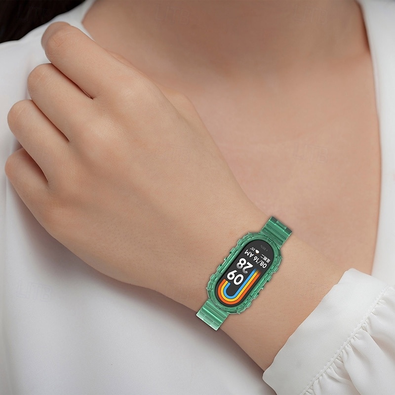 Älykäs ranneke Yhteensopiva Xiaomi Mi Band 8 Älykello Hihna Säädettävä Solo Loop Urheiluhihna Korvaus Ranneke 2025 - $12.99 –P3