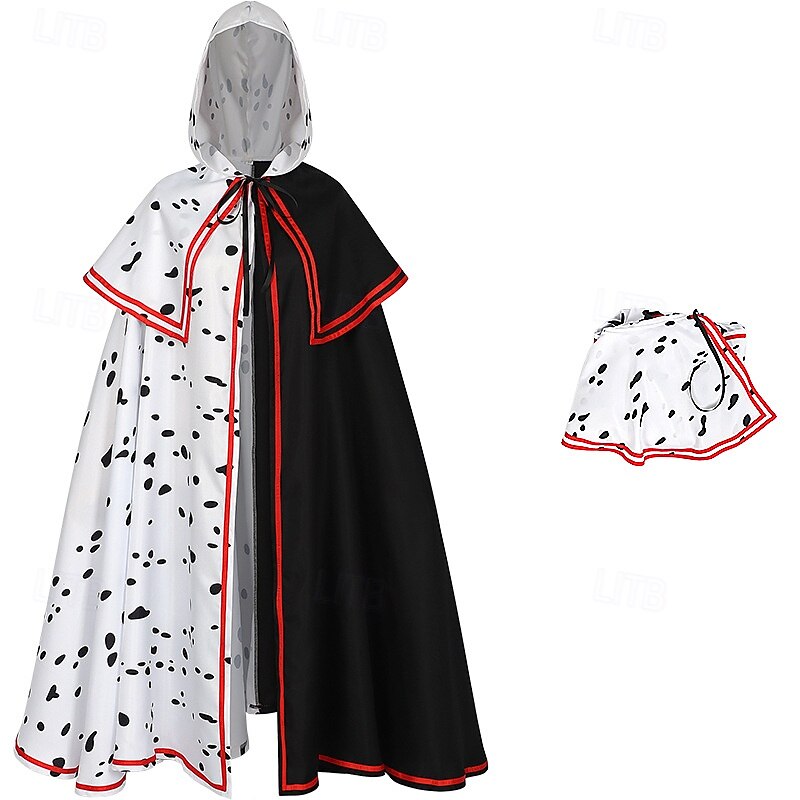 O sută și unul de dalmați Cruella De Vil Costum Cosplay Manta Clasic & Fără Vârstă Film Cosplay for Bărbați Pentru femei Adulți Crăciun Halloween Carnaval Evenimente / Petrecere 2025 - $45.99 –P2