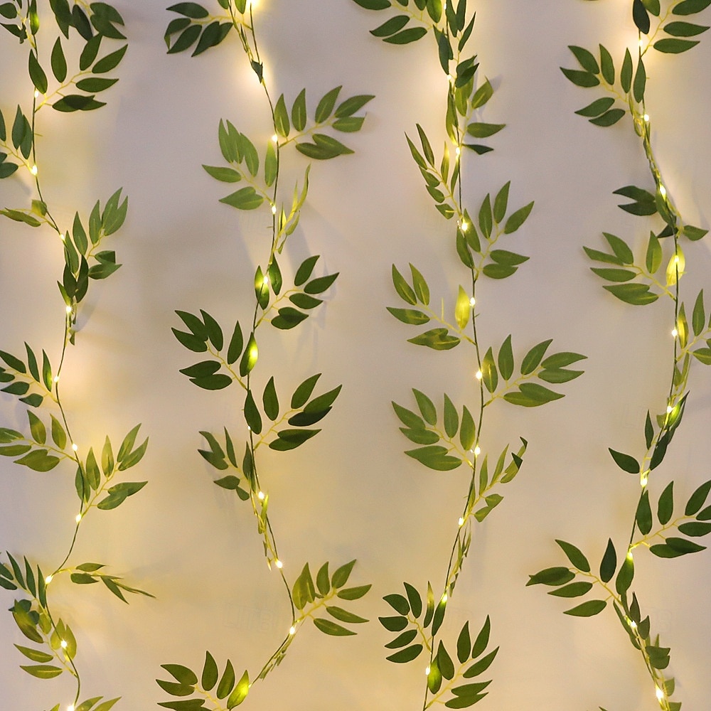 2м 20 LED имитирующие лозу волшебные гирлянды работающие от батареи для свадеб вечеринок праздников дома садового балкона 2026 - $16.99 –P2