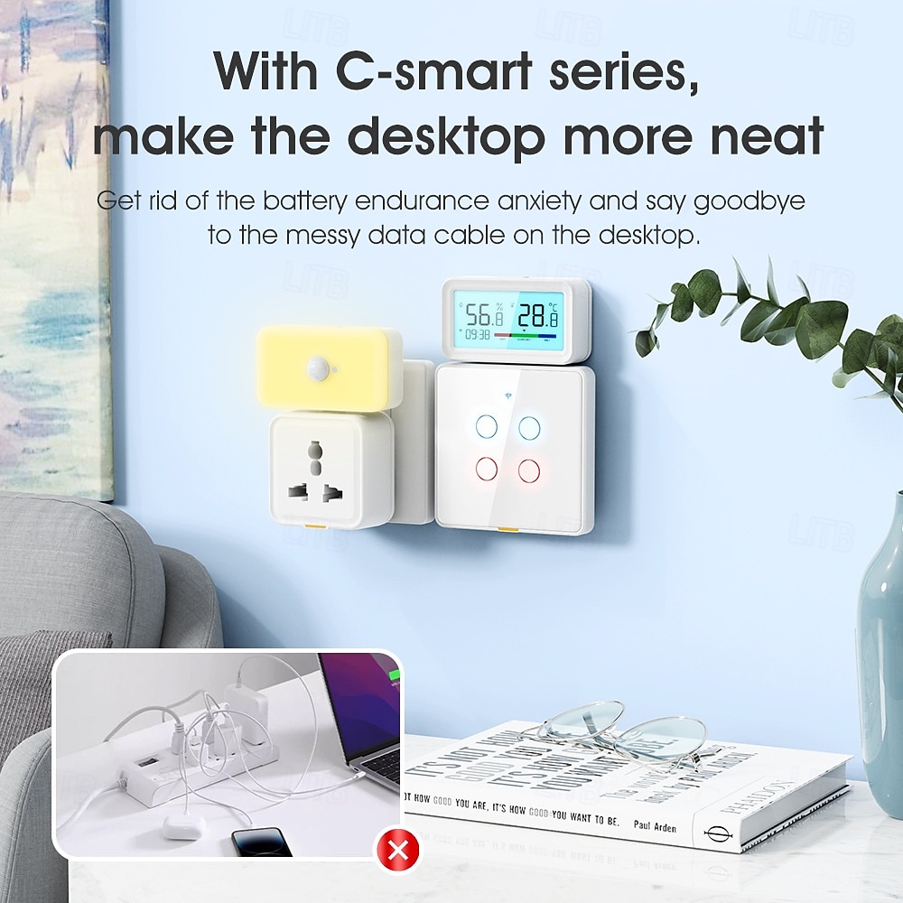 tuya termoigrometro wireless wifi termometro igrometro temperatura umidità tester sensore supporto per alexa google del 2025 a $39.99 –P6