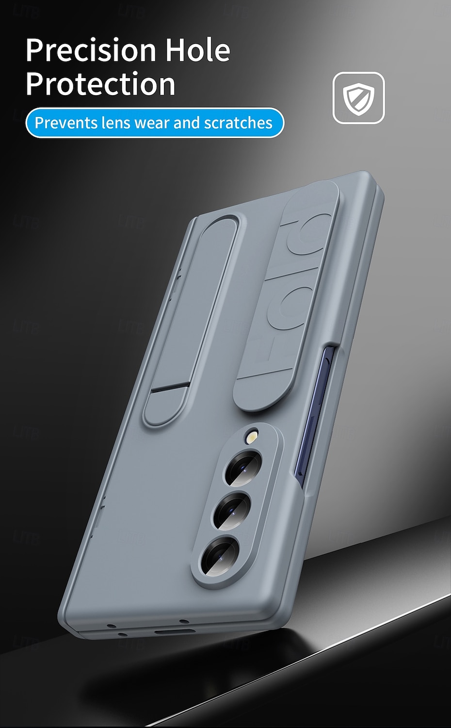 2025年 電話 ケース 用途 Zフォールド7 Zフォールド6 Z Fold 5 Z Fold 4 Z Fold 3 バックカバー スタンド付き 耐衝撃 レトロ風 PC シリコーン  コレクション – $27.99 –P6