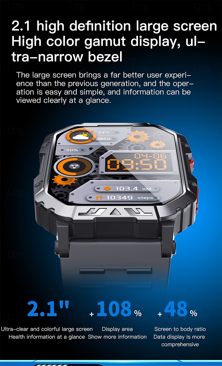 F407 Smart Watch Men Bluetooth Call 2.1inch HD Large Screen Health Monitoring Sport Fitness Tracker Smartwatch 2025 - $62.99 –P5