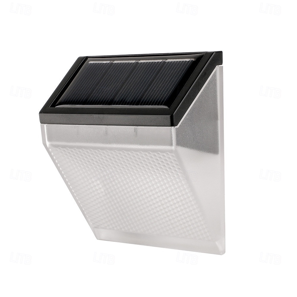 solcellevegglampe utendørs vanntett belysning hagedekorasjon solcellelys trapp gjerde sollyslampe 1/2stk 2026 - $16.49 –P1
