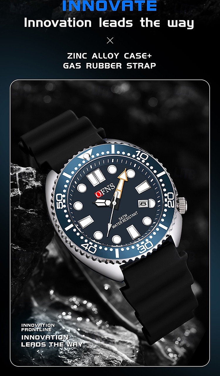 Men Quartz Watch Minimalist Fashion Casual Wristwatch Luminous Calendar Waterproof World Time Rubber Watch 2025 - $32.99 –P4