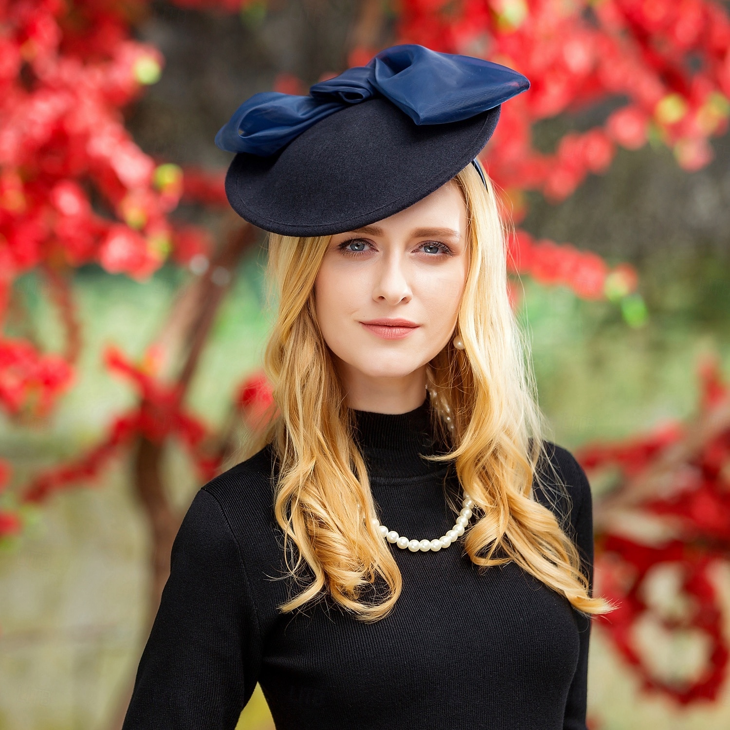 шляпы 100% шерсть шляпа-блюдце цилиндр свадебный коктейль элегантный свадебный с бантом сращивание головной убор головной убор 2026 - $27.99 –P7