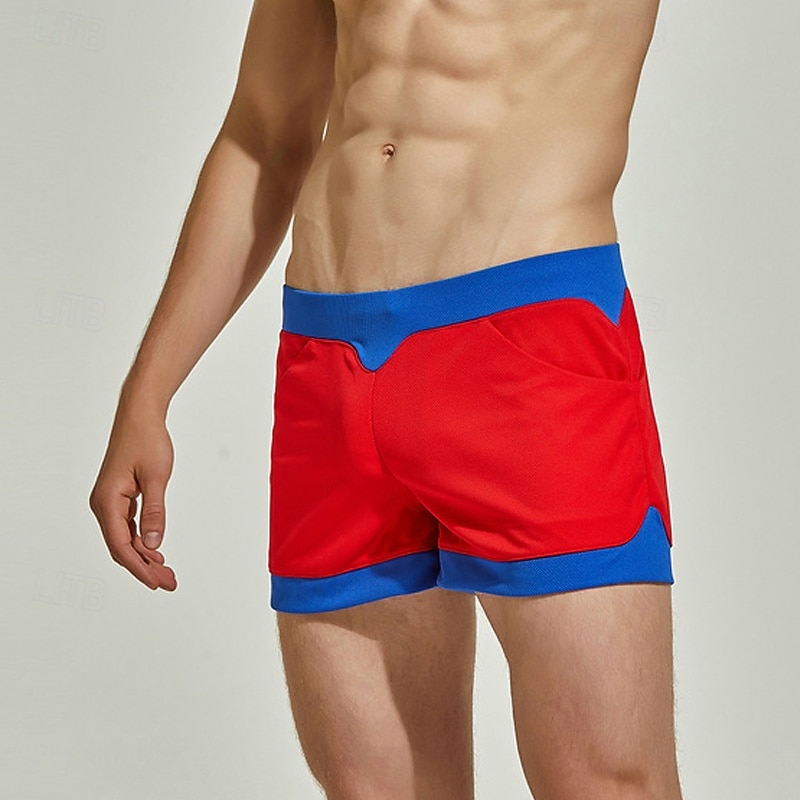 Herren 1 pc Unterwäsche Boxer Boxer-Shorts Patchwork Polyester Atmungsaktiv Weich Komfortabel Farbblock Mittlere Hüfthöhe Schwarz Weiß 2025 - $18.99 –P18