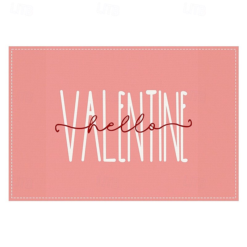 Valentine's Day Placemats Set of 4 Romantic and Decorative Table Mats Featuring Heart or Rose Patterns Durable and Heat-Resistant Perfect for Adding a Touch of Love to Your Dining Table Decor 2025 - $14.49 –P6