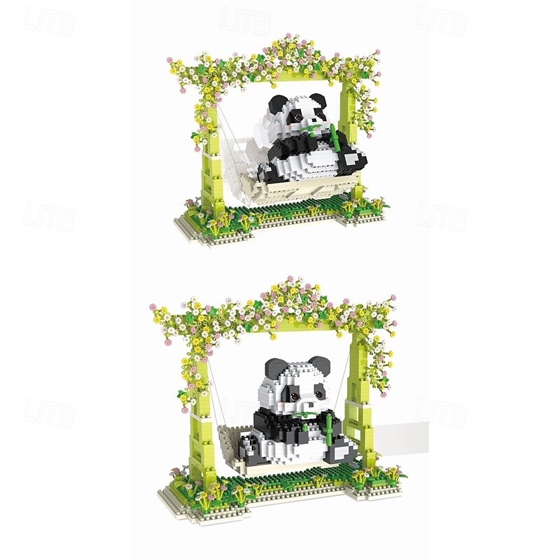 aranyos panda mini építőkockák készletek cuki táskákhoz mikro mini építőjáték téglák felnőtteknek bulik gyerekeknek fiúk lányok 12-14 2025 - $27.99 –P6