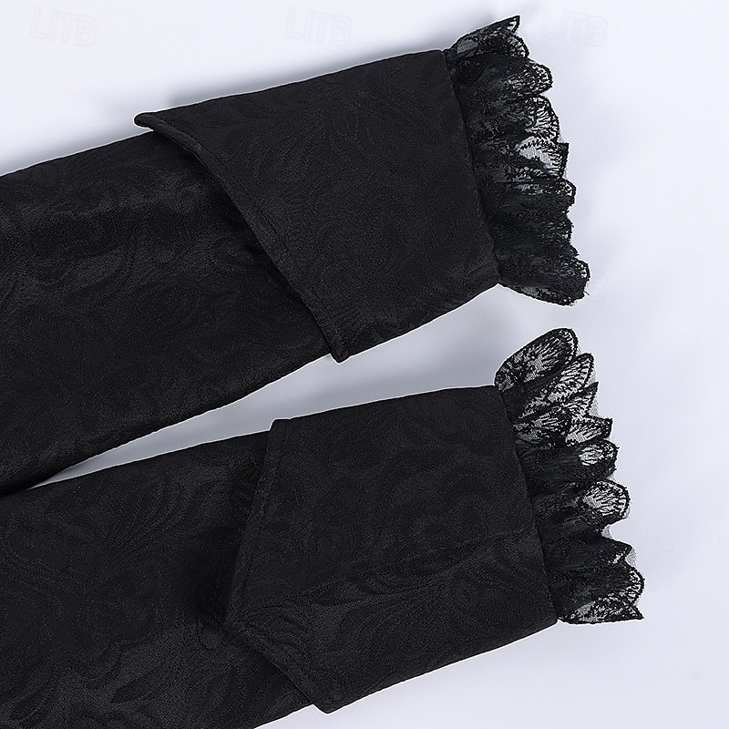 Punk & Gothic Medieval Renaissance Coat Jacket Tailcoat Prince Gentleman Women's Royal Steampunk Halloween Masquerade Event / Party Masquerade Adults' Coat 2025 - $55.99 –P8