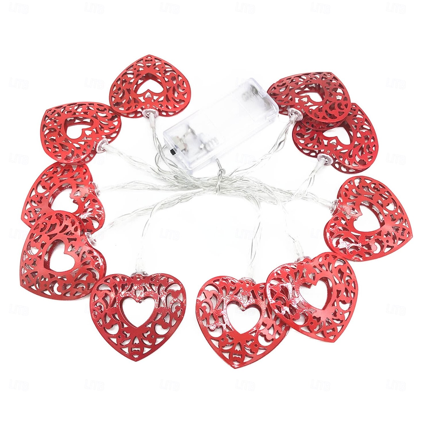 1pc Valentine's Day Love String Lights 1.65M-10Leds/3M-20Leds Battery Box USB Power Supply Valentine's Day Mother's Day Christmas New Year Indoor Atmosphere Decoration Light String 2025 - $9.49 –P7