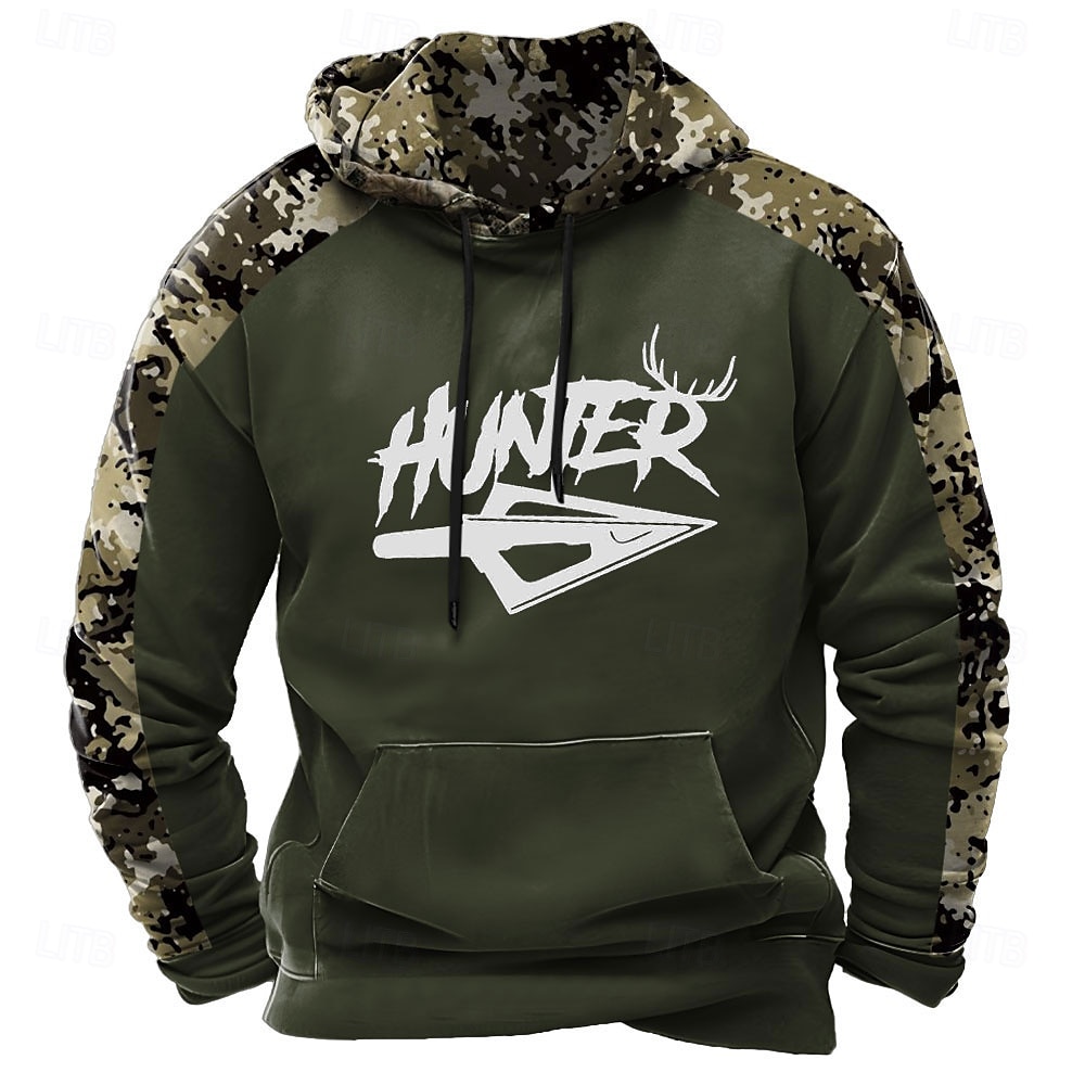 Men's Hoodie Black Brown Green Hooded Camouflage Camo / Camouflage 3D Print Cool Fall Winter Clothing Apparel Hoodies Sweatshirts  2025 - $29.99 –P4