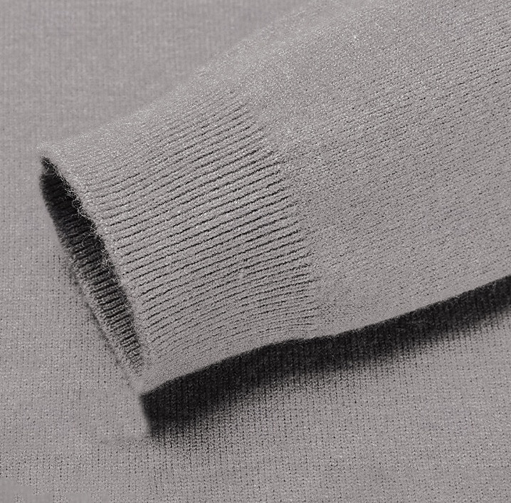Herr Ulltröja Pullover tröja Sticka Ensfärgat Rund hals Stickat Elegant Skola Träning Kläder Höst Vinter Svart Vit S M L 2025 - $36.99 –P15