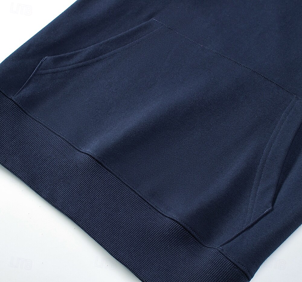 Men's Hoodie Black White Navy Blue Hooded Plain Pocket Christmas Gifts Work Sports & Outdoor Active Cool Basic Fall Winter Clothing Apparel Hoodies Sweatshirts  Long Sleeve 2025 - $28.99 –P12