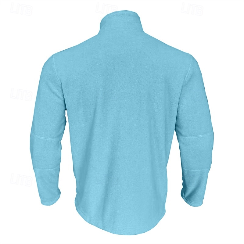 Herre Genser Polarfleece Kvart glidelås genser Svart Militærgrønn Kakifarget Mørkegrå Lyseblå Halv glidelås عادي Sport & Utendørs Daglig Ferie Polyester Gatemote Grunnleggende Fritid Høst vinter Klær 2026 - $27.99 –P14