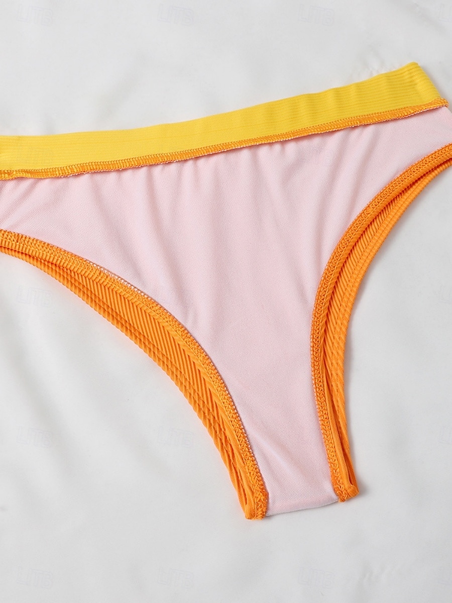 Γυναικεία Μαγιό Μπικίνι 2 κομμάτι Προκλητικό Μαγιό Εξώπλατο Λεπτό Διακοπές Ρούχα παραλίας Συμπαγές Χρώμα Λαιμόκοψη U Αμάνικο Μαγιό 2026 - $31.99 –P9