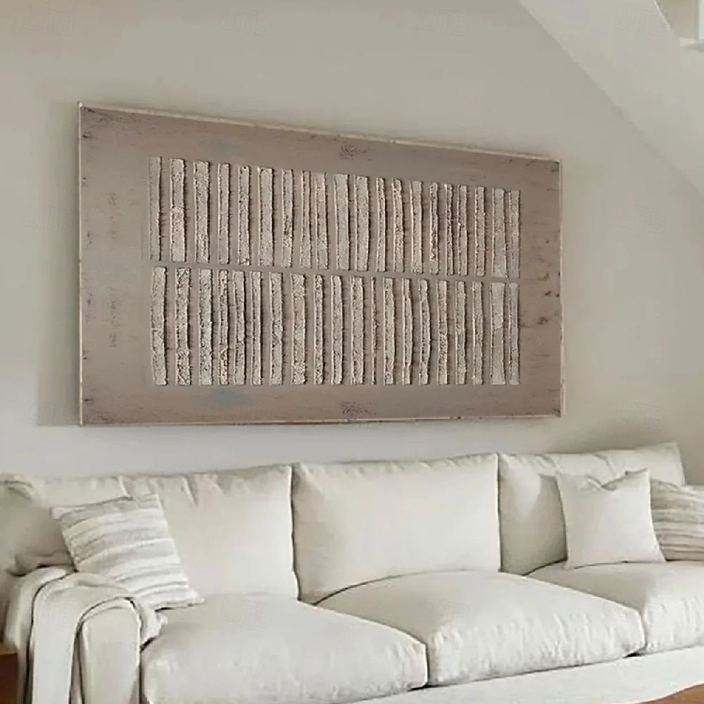 grande toile abstraite peinte à la main peinture abstraite minimaliste grise peinture abstraite nordique pour salon peintures wabi-sabi marron peinture abstraite marron peintures à l'huile médiévales de 2025 ? $131.99 –P5