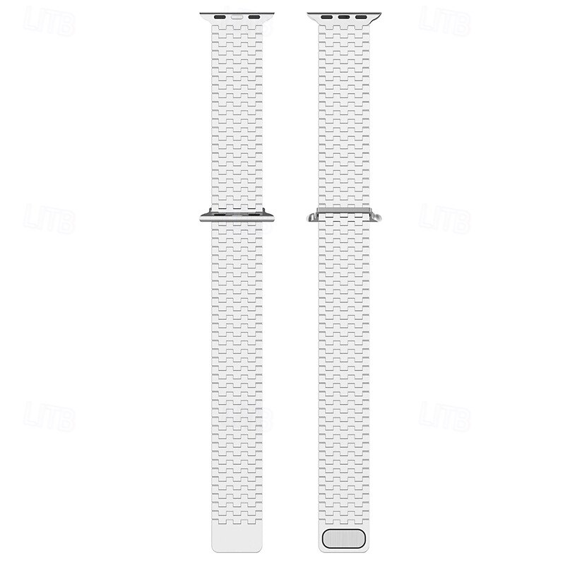 Loop Solo Compatível com Pulseira Apple Watch 38mm 40mm 41mm 42mm 44mm 45mm 49mm Fecho Magnético Ajustável Aço Inoxidável pulseira de substituição para iwatch Ultra 2 Series 9 8 7 SE 6 5 4 3 2 1 de 2025 por $25.99 –P7