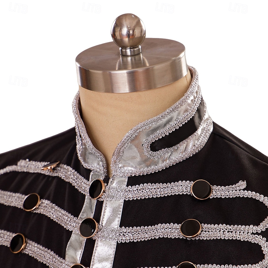 Retro Vintage Rococo Coat Masquerade Circus Jacket Prince Aristocrat Men's Carnival Masquerade Mardi Gras Event / Party Adults' Coat Spring Fall & Winter 2025 - $60.99 –P5