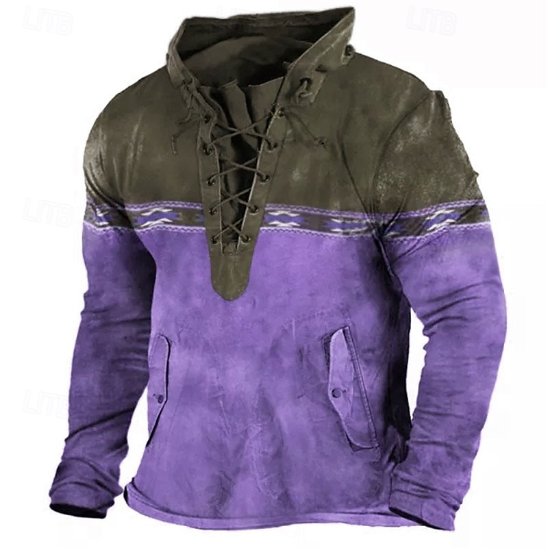Voor heren Uniseks Kleurenblok Grafische prints Sweatshirt Lange mouw Trui Capuchon Ontwerper Casual Groot en klein 3D-afdrukken Sport & Outdoor Dagelijks Sport Veters Afdrukken Lente & Herfst 2025 - $36.99 –P3