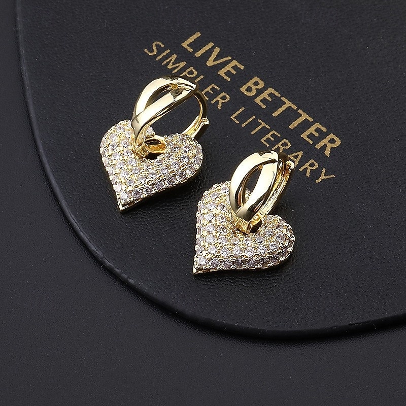 Серьги-кольца Старинный Сердце Серьги Бижутерия A / B / C Назначение Свадьба Для вечеринок 1 пара 2026 - $14.99 –P7