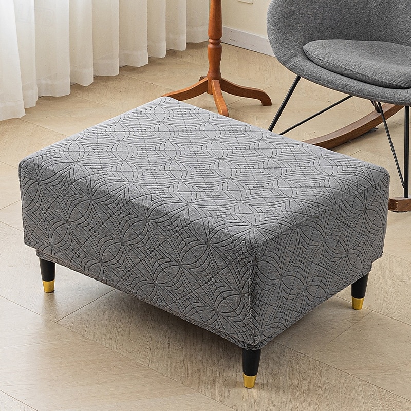 Copri pouf quadrato, copri pouf spesso ed elastico di grandi dimensioni per pouf quadrati di grandi dimensioni, copri mobili extra large e copri poggiapiedi per l'arredamento del soggiorno del 2025 a $12.49 –P8